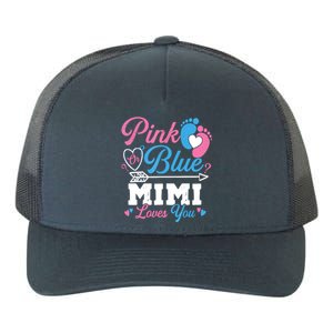 Pink Or Blue Mimi Loves You Gender Reveal Baby Party Yupoong Adult 5-Panel Trucker Hat