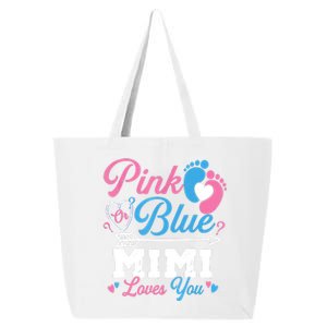 Pink Or Blue Mimi Loves You Gender Reveal Baby Party 25L Jumbo Tote