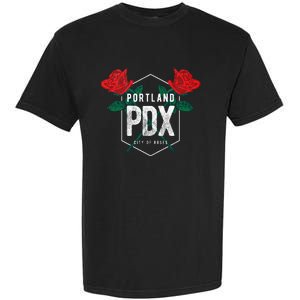 Portland Oregon Badge Pdx Portland Squad Pacific Wonderland Garment-Dyed Heavyweight T-Shirt