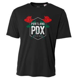 Portland Oregon Badge Pdx Portland Squad Pacific Wonderland Cooling Performance Crew T-Shirt