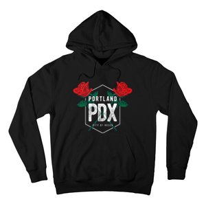 Portland Oregon Badge Pdx Portland Squad Pacific Wonderland Hoodie