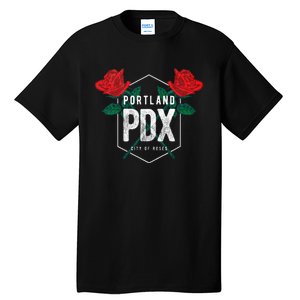 Portland Oregon Badge Pdx Portland Squad Pacific Wonderland Tall T-Shirt