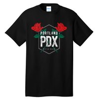 Portland Oregon Badge Pdx Portland Squad Pacific Wonderland Tall T-Shirt