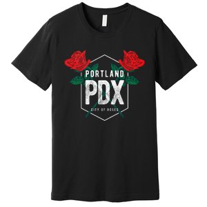 Portland Oregon Badge Pdx Portland Squad Pacific Wonderland Premium T-Shirt