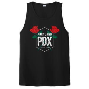 Portland Oregon Badge Pdx Portland Squad Pacific Wonderland PosiCharge Competitor Tank