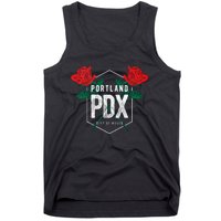 Portland Oregon Badge Pdx Portland Squad Pacific Wonderland Tank Top