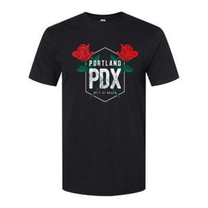 Portland Oregon Badge Pdx Portland Squad Pacific Wonderland Softstyle CVC T-Shirt