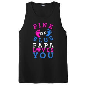 Pink Or Blue Papa Loves You Gift Gender Reveal Great Gift PosiCharge Competitor Tank