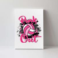 P.I.N.K. Out Breast Cancer Awareness Volleyball Canvas