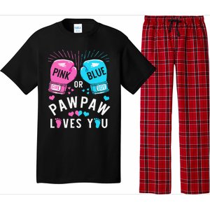 Pin.K Or Blue Pawpaw Loves You Boxing Gender Reveal Party Pajama Set