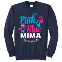 Pink Or Blue Mima Loves You Gender Reveal Baby Announcet Sweatshirt