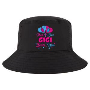 Pink Or Blue Gigi Loves You Gender Reveal Gigi Outfit Cool Comfort Performance Bucket Hat