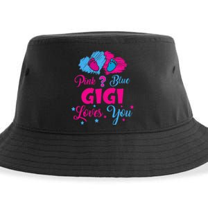 Pink Or Blue Gigi Loves You Gender Reveal Gigi Outfit Sustainable Bucket Hat