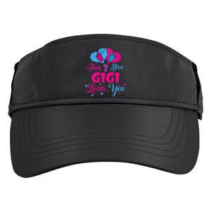 Pink Or Blue Gigi Loves You Gender Reveal Gigi Outfit Adult Drive Performance Visor