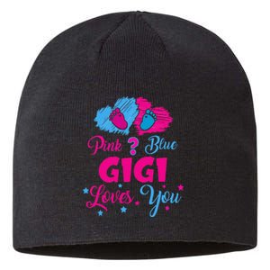 Pink Or Blue Gigi Loves You Gender Reveal Gigi Outfit Sustainable Beanie