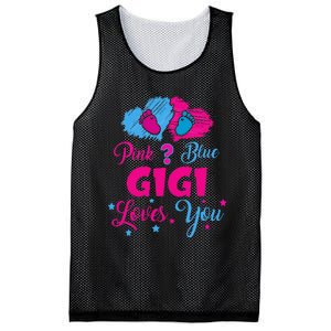 Pink Or Blue Gigi Loves You Gender Reveal Gigi Outfit Mesh Reversible Basketball Jersey Tank