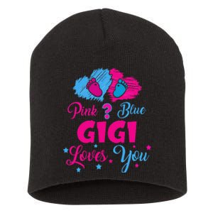 Pink Or Blue Gigi Loves You Gender Reveal Gigi Outfit Short Acrylic Beanie