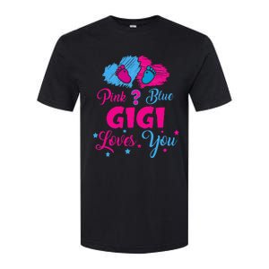 Pink Or Blue Gigi Loves You Gender Reveal Gigi Outfit Softstyle CVC T-Shirt