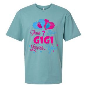 Pink Or Blue Gigi Loves You Gender Reveal Gigi Outfit Sueded Cloud Jersey T-Shirt