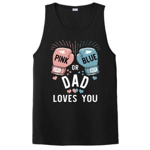 Pink Or Blue Dad Loves You Boxing Gender Reveal Party Great Gift PosiCharge Competitor Tank