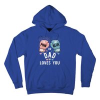 Pink Or Blue Dad Loves You Boxing Gender Reveal Party Great Gift Hoodie