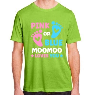 Pink Or Blue Moomoo Loves You Cute Gender Reveal Shower Cool Gift Adult ChromaSoft Performance T-Shirt