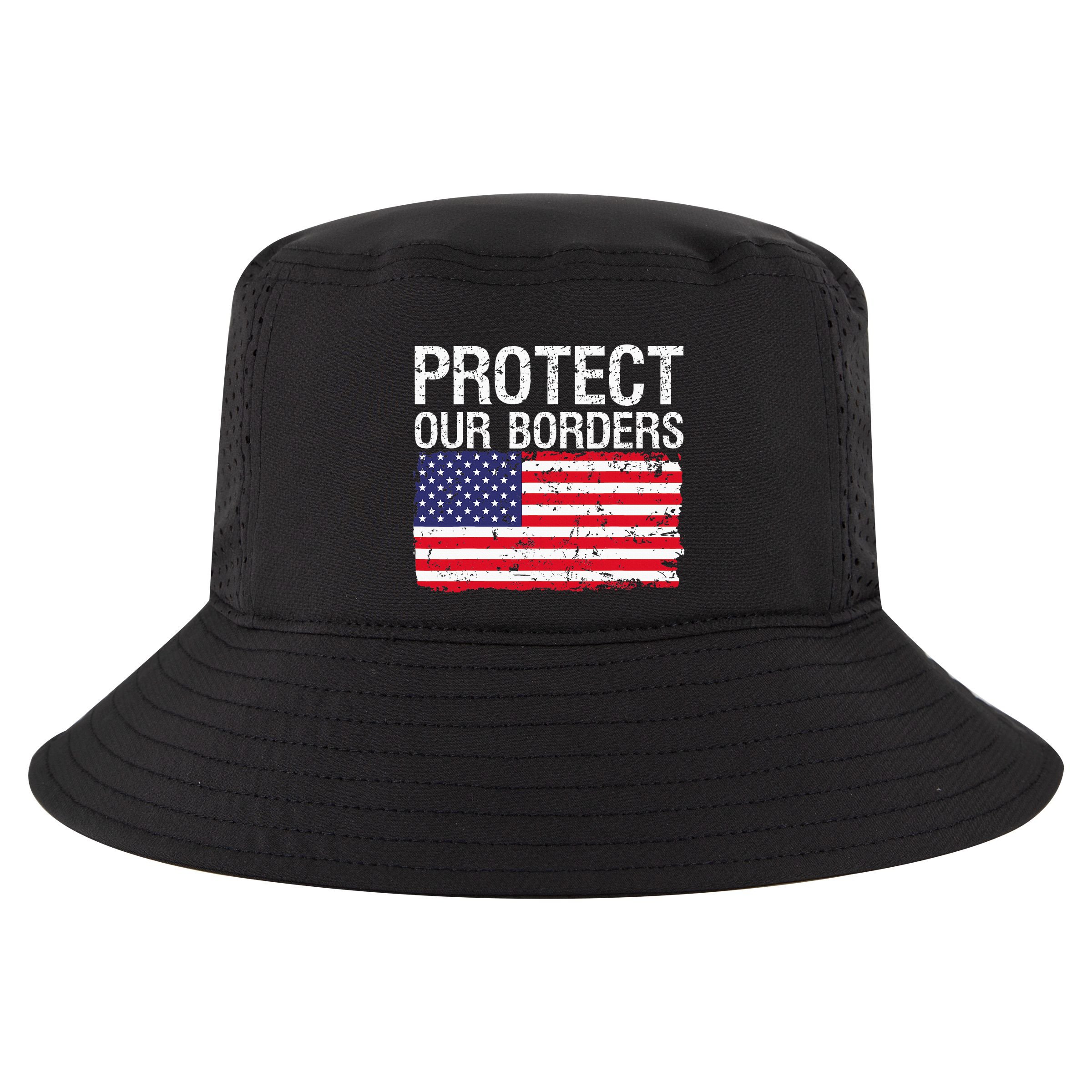 Protect Our Borders Law Enforcement Legal Immigration Cool Comfort Performance Bucket Hat
