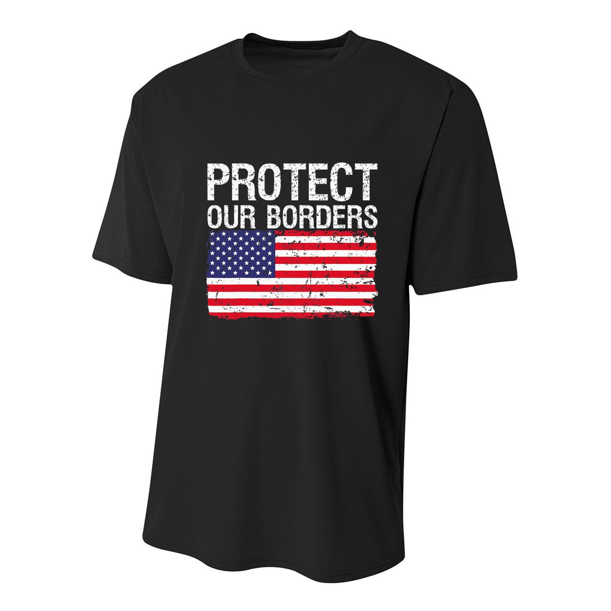 Protect Our Borders Law Enforcement Legal Immigration Youth Performance Sprint T-Shirt