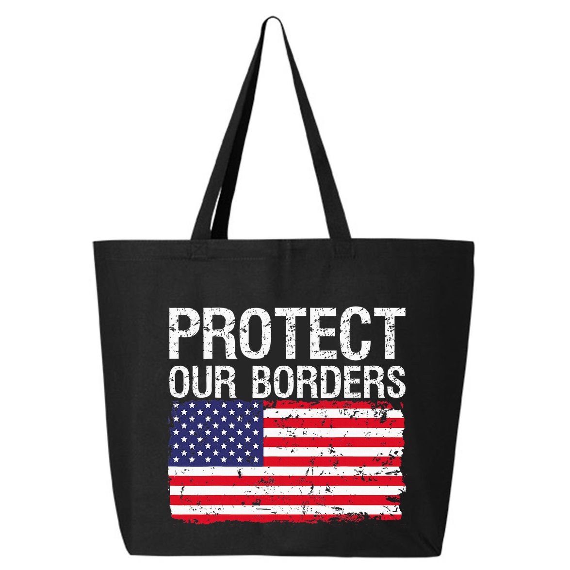 Protect Our Borders Law Enforcement Legal Immigration 25L Jumbo Tote