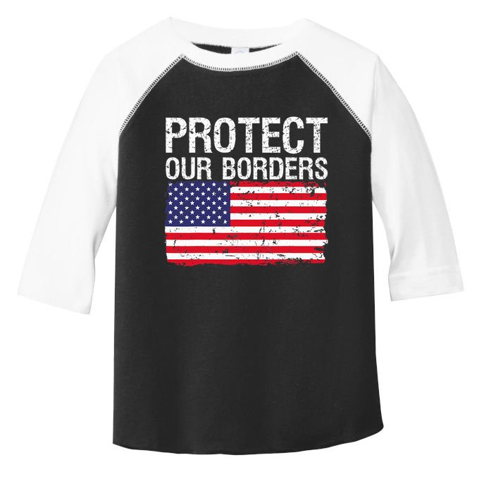 Protect Our Borders Law Enforcement Legal Immigration Toddler Fine Jersey T-Shirt