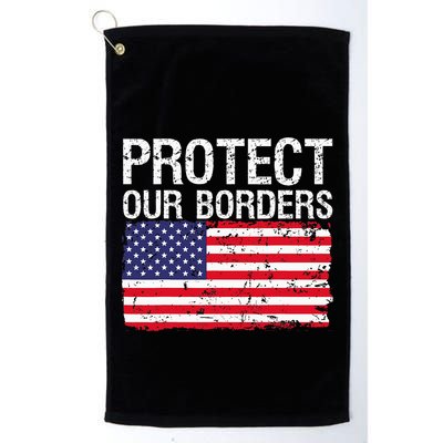 Protect Our Borders Law Enforcement Legal Immigration Golf Towel