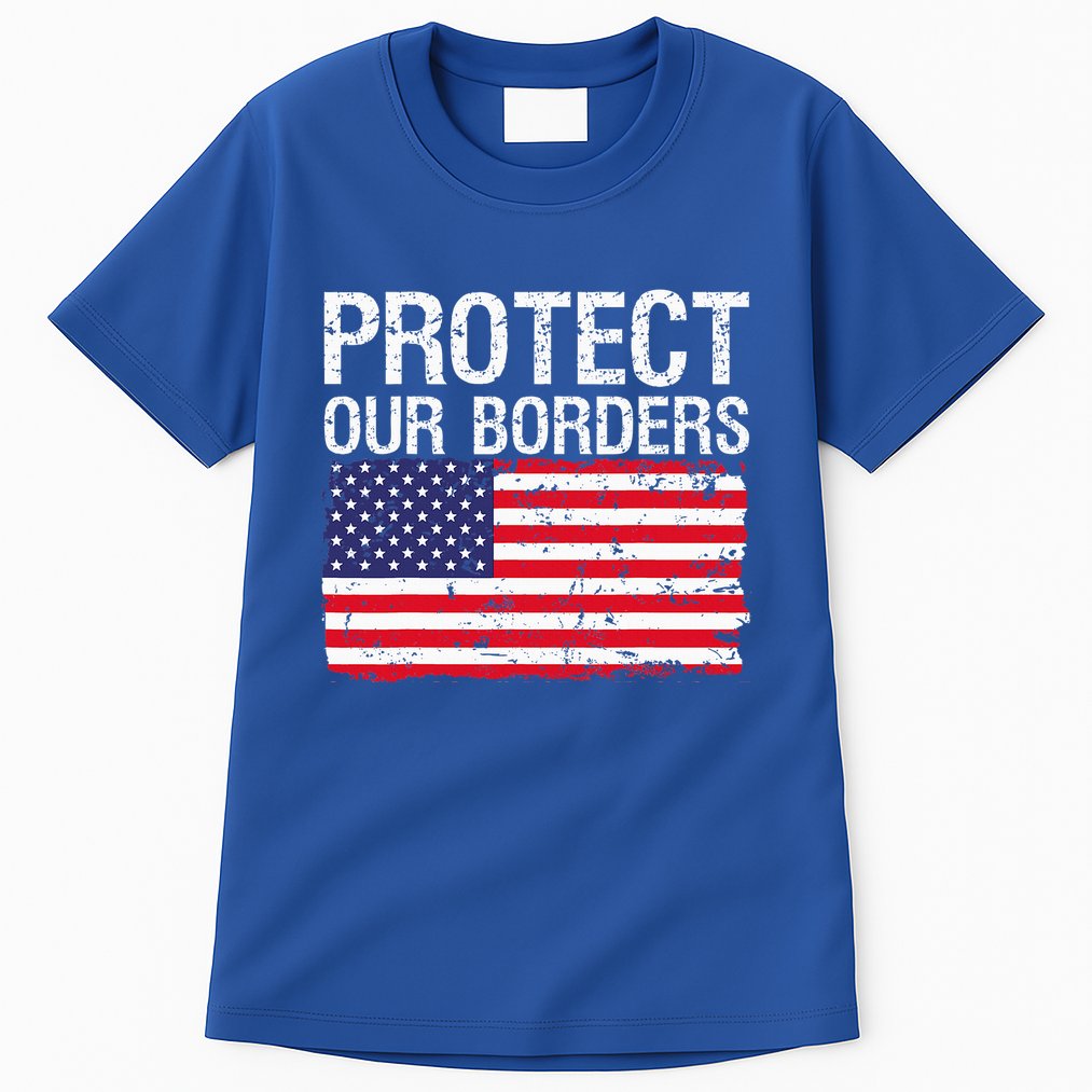 Protect Our Borders Law Enforcement Legal Immigration Tall T-Shirt
