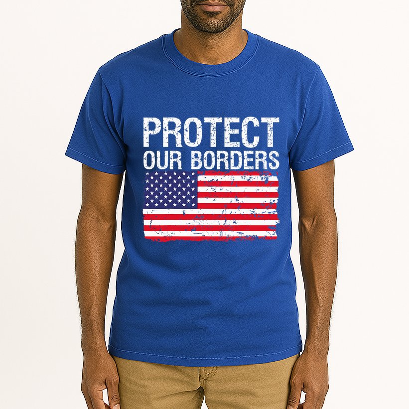 Protect Our Borders Law Enforcement Legal Immigration Tall T-Shirt