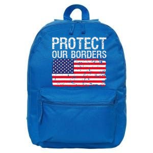 Protect Our Borders Law Enforcement Legal Immigration 16 in Basic Backpack