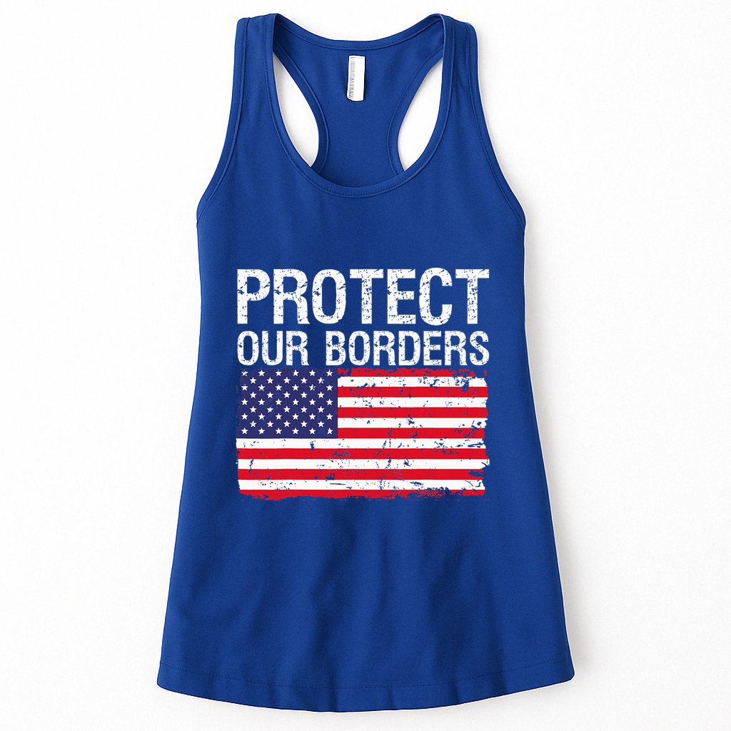 Protect Our Borders Law Enforcement Legal Immigration Womens Tank Top