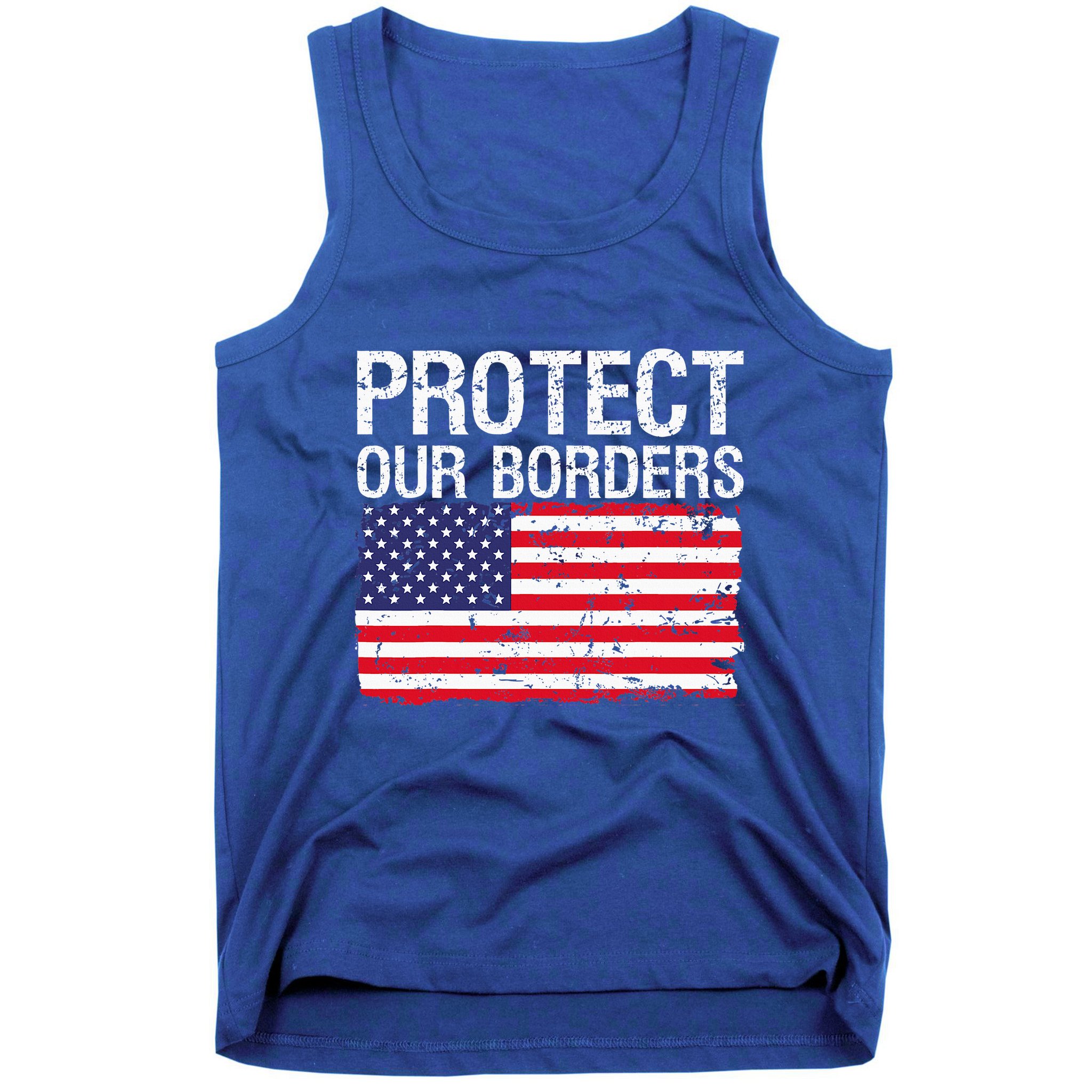 Protect Our Borders Law Enforcement Legal Immigration Tank Top