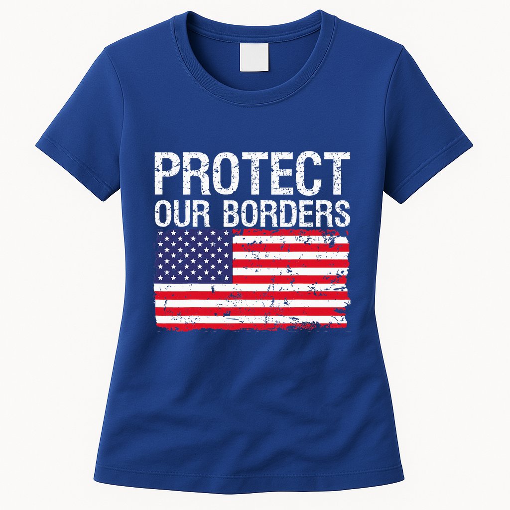 Protect Our Borders Law Enforcement Legal Immigration Womens T-Shirt