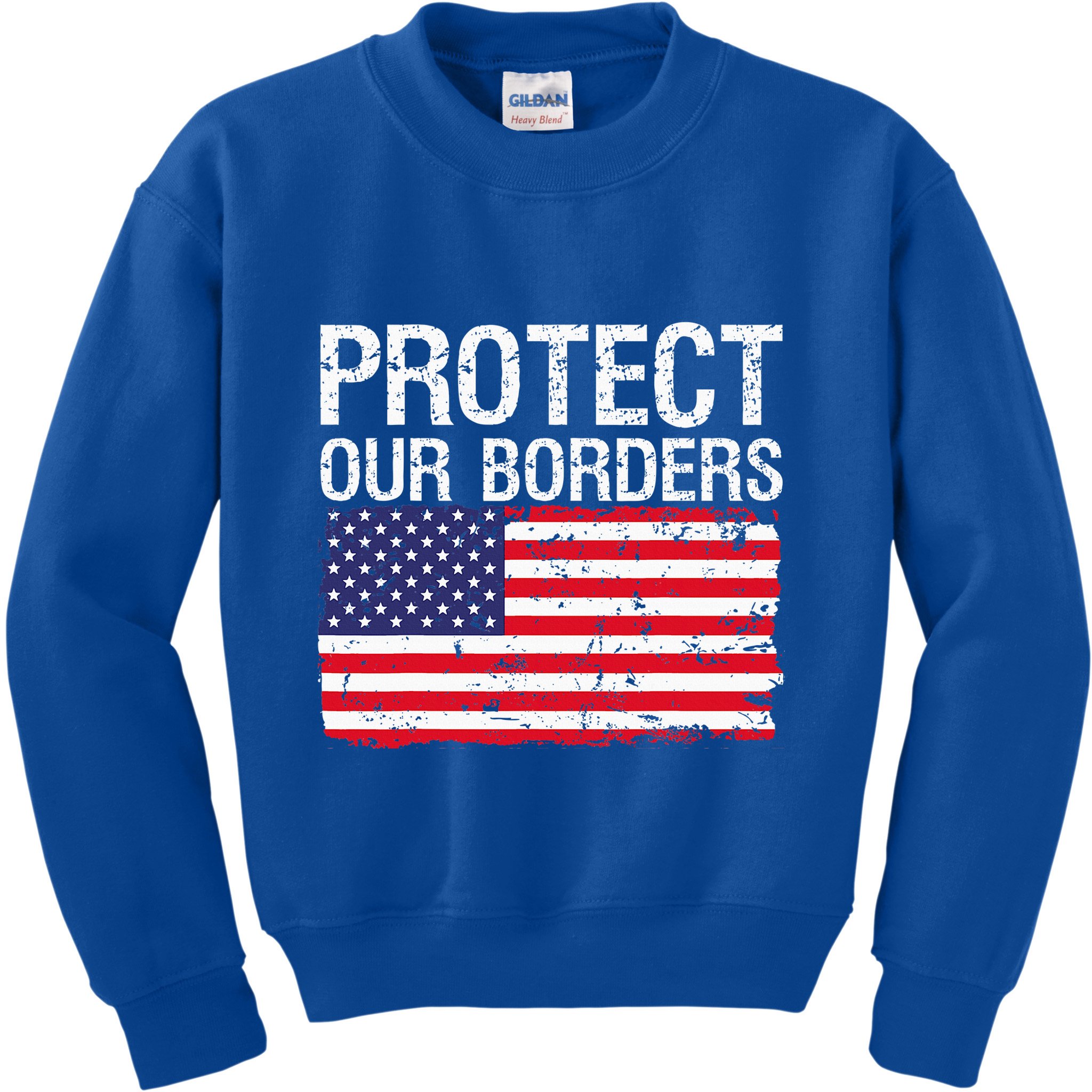 Protect Our Borders Law Enforcement Legal Immigration Kids Sweatshirt