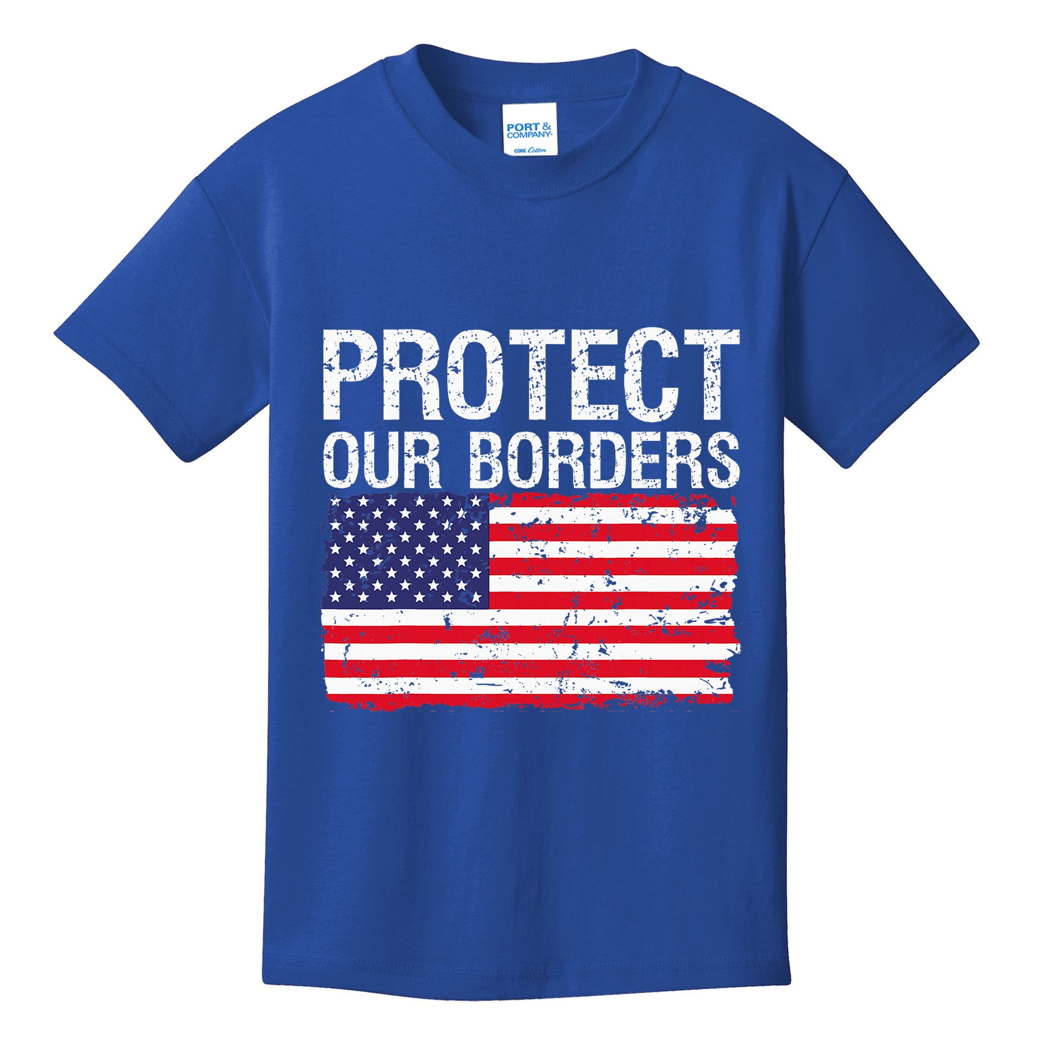 Protect Our Borders Law Enforcement Legal Immigration Kids T-Shirt