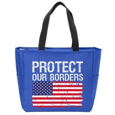 Protect Our Borders Law Enforcement Legal Immigration Zip Tote Bag