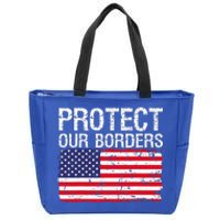 Protect Our Borders Law Enforcement Legal Immigration Zip Tote Bag