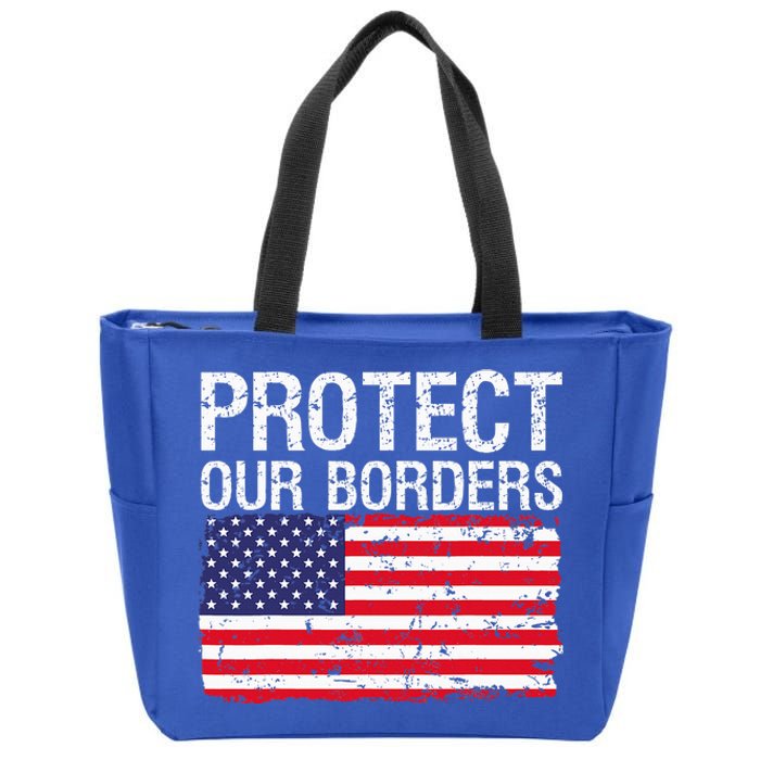 Protect Our Borders Law Enforcement Legal Immigration Zip Tote Bag