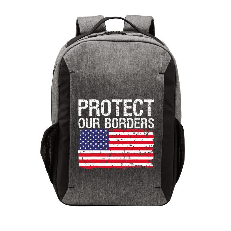 Protect Our Borders Law Enforcement Legal Immigration Vector Backpack