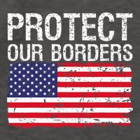 Protect Our Borders Law Enforcement Legal Immigration Vector Backpack