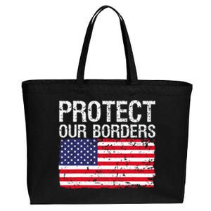 Protect Our Borders Law Enforcement Legal Immigration Cotton Canvas Jumbo Tote