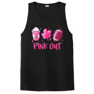 Pink Out Breast Cancer Awareness Day Pumpkin Spice Football Gift PosiCharge Competitor Tank