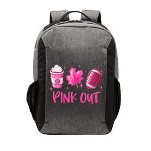 Pink Out Breast Cancer Awareness Day Pumpkin Spice Football Gift Vector Backpack