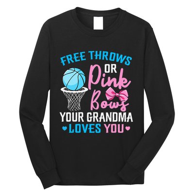 Pink or Blue Grandma Loves You Gender Reveal Mommy Long Sleeve Shirt
