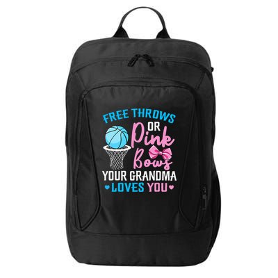 Pink or Blue Grandma Loves You Gender Reveal Mommy City Backpack