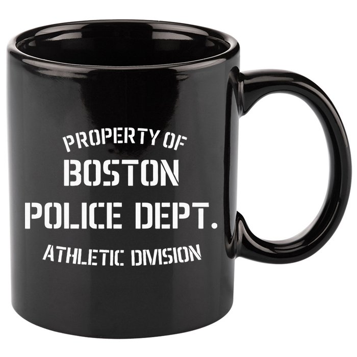 Property Of Boston Police Dept Athletic Division 11oz C Handle Ceramic Mug